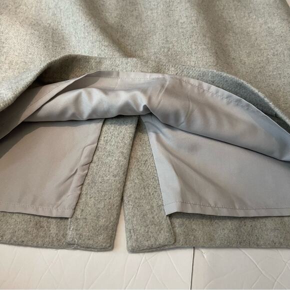 J Crew Classic Light Gray Wool Blend Academia Prep Career Skirt NWOT Size 8 - Picture 8 of 13